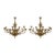 Pair of English 20th Century Bronze Chandeliers For Sale