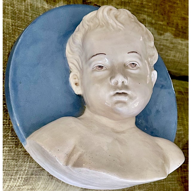 Italian Terracotta Bust Young Boy, Cantagalli Workshop For Sale - Image 16 of 16