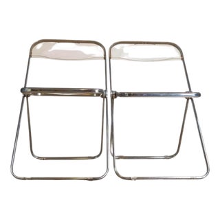 Set of Midcentury Modern Folding Chairs For Sale