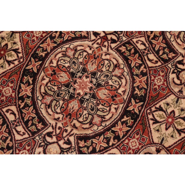 Boho Chic Pak-Persian Black/Rust Wool Rug - 6'0'' X 9'4'' For Sale - Image 4 of 9