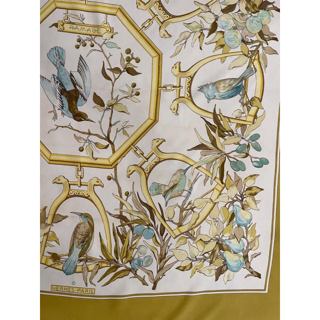 Hermès HERMÈS RAMAGE foulard Hermès Lenke Szechwnzyl 1967 For Sale - Image 4 of 10