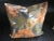 Textile Silk D. V Kap Home Large Orange and Olive Floral Decorative Pillow Cover For Sale - Image 7 of 7