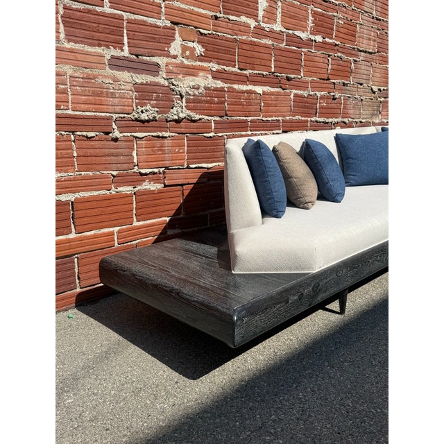 Off-white Model 2006-S Platform Sofa Attributed to Adrian Pearsall for Craft Associates For Sale - Image 8 of 9