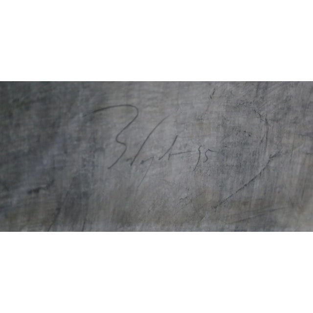 Artist: Boris Zaborov, Belarusian (1935 - ) Title: Garcon pres d'une Table et une Nue Year: 1996 Medium: Mixed Media on...