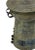 A cast bronze rain drum handcrafted by master artisans on the island of Java, showcasing intricate surface detailing and a...