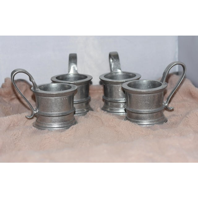 4 piece set of Wilton pewter mugs, made in the USA. This beautiful Americana / Colonial style set was made by Wilton...