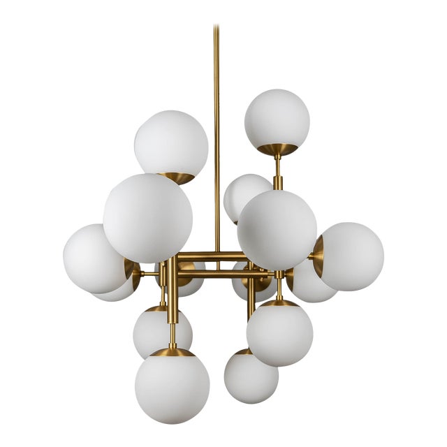 Riegel Lacquered Burnished Brass, Black Gun Metal and Polished Nickel Lighting by Schwung For Sale