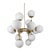 Riegel Lacquered Burnished Brass, Black Gun Metal and Polished Nickel Lighting by Schwung For Sale
