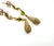 Chanel Vintage Gold Plated CC Golden Brown Gemstone Tear Drop Long Earrings, A Pair For Sale In Los Angeles - Image 6 of 7
