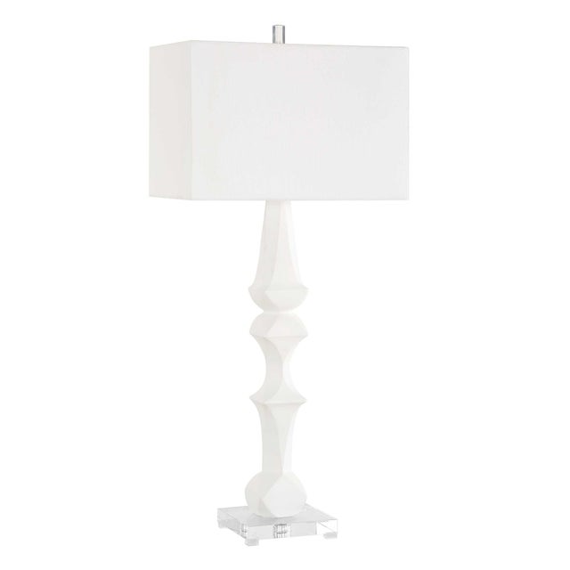 Kenneth Ludwig Chicago Mayme White Table Lamp For Sale - Image 4 of 9