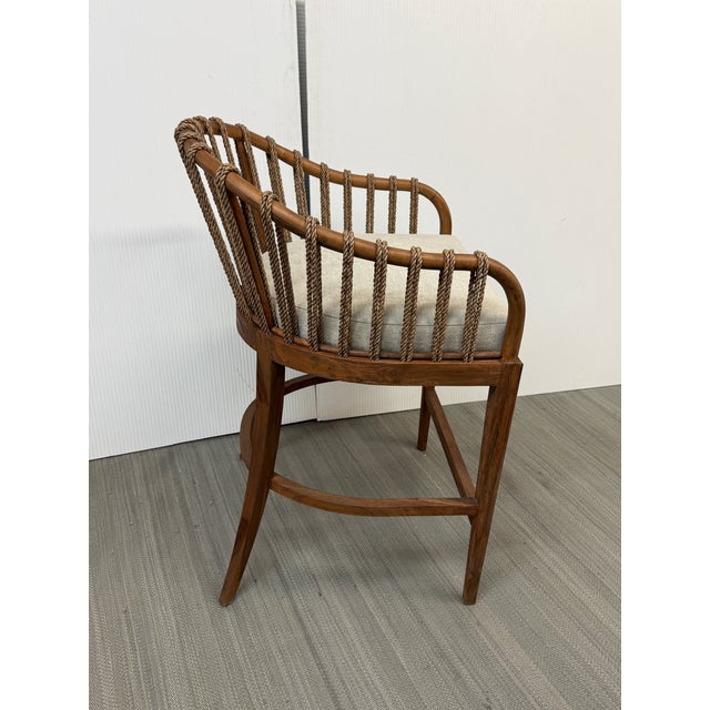 Brown Brownstone Tulum Counter Stool For Sale - Image 8 of 12