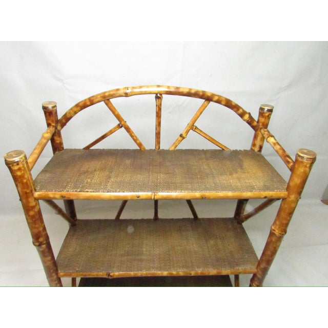 Antique English Bamboo Shelves For Sale - Image 9 of 18
