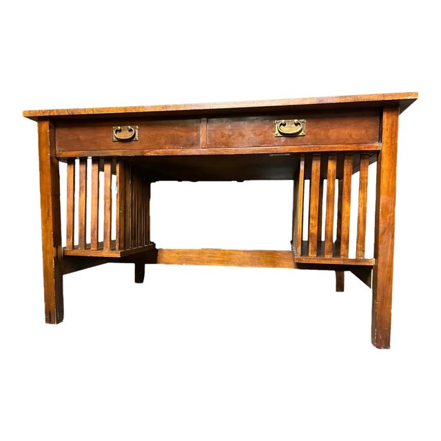 Late 20th Century Late 20th Century Jim Peed for Romweber Solid Cherry Mission Desk For Sale - Image 5 of 6