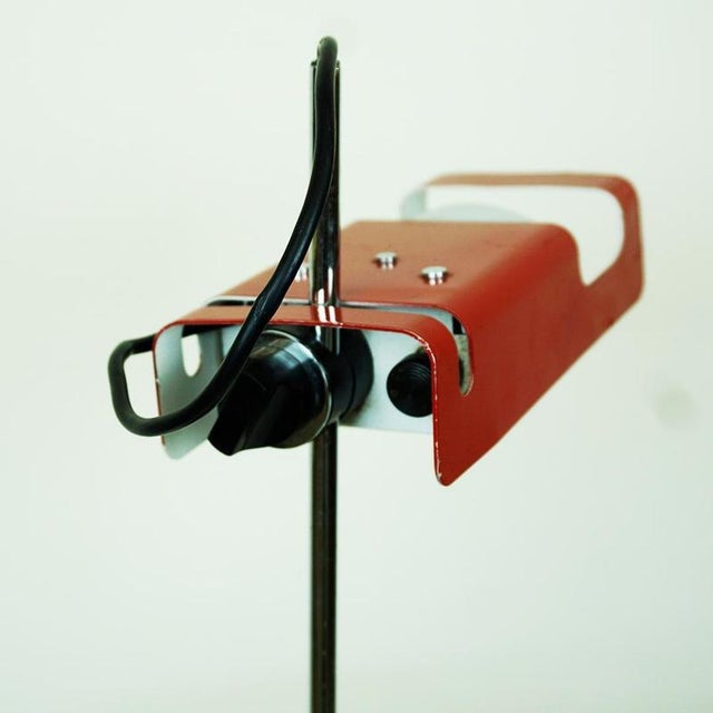 Red Spider Table Lamp attributed to Joe Colombo for O-Luce, Italy, 1960s For Sale - Image 6 of 16
