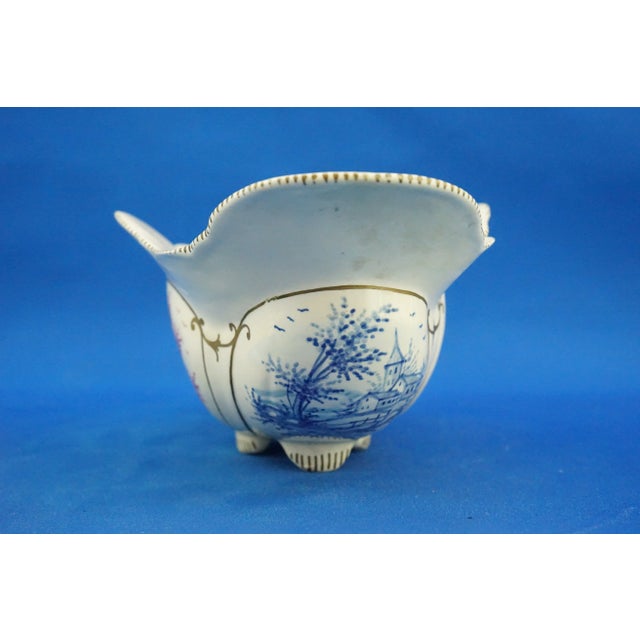 Antique Art Nouveau Ceramic Vase Centerpiece by Angelo Minghetti, 1890s For Sale - Image 3 of 18