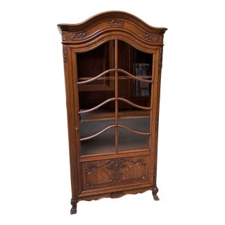 Antique Louis XV Display Cabinet/Bookcase, 1950 For Sale