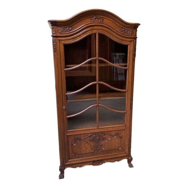 Antique Louis XV Display Cabinet/Bookcase, 1950 For Sale