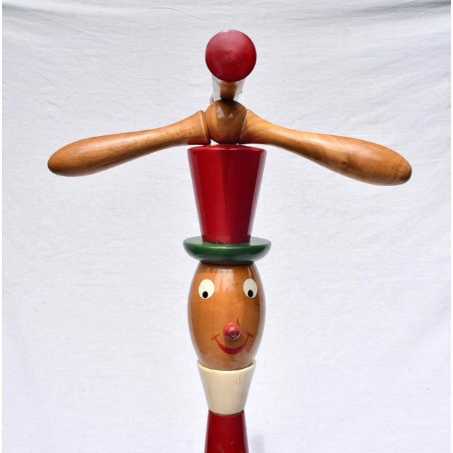 Folk Art Italian Folk Art Valet Stands Pinocchio & Jiminy Cricket, 1940s For Sale - Image 3 of 13