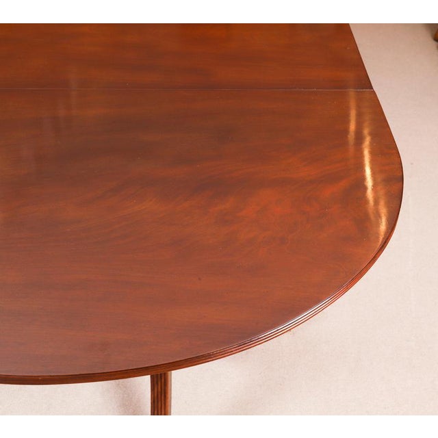 Antique Regency Revival Triple Pillar Dining Table, 1900s For Sale - Image 14 of 17