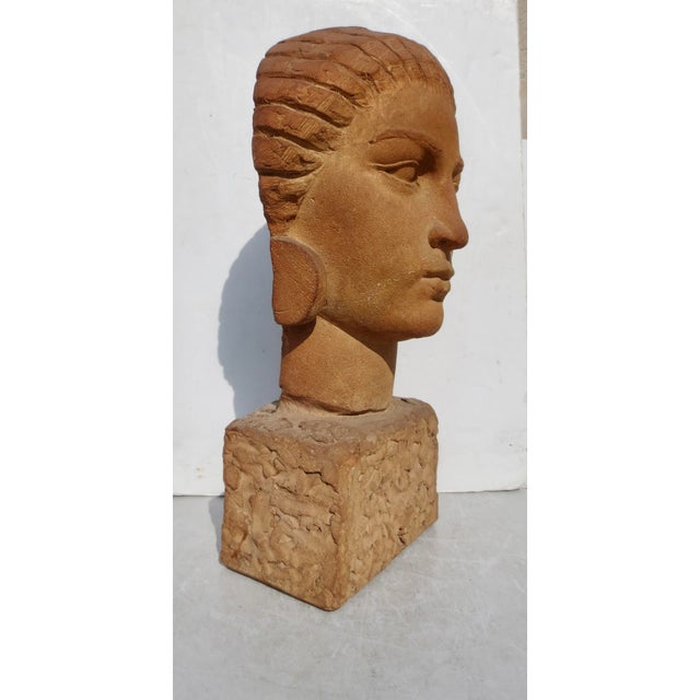 Unique Terra Cotta by Marcel Andre Bouraine Dated 1930 For Sale - Image 4 of 14