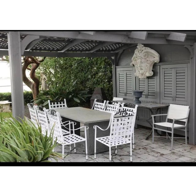 A tour de force set of 8 armchair design in black and white! Exquisite in style & sophistication! Rare set of 8. Mario...