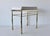 George Koch Style Faux Bamboo Brass Rectangular Padded White Vinyl Seat Vanity Stool Bench Vintage Hollywood Regency For Sale - Image 16 of 17