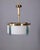 Vintage Blue Glass and Crystal Pendant Light, Italy, 1950s For Sale - Image 3 of 16