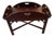 Vintage Chippendale Style Mahogany Butler's Tray Hinged Coffee Table For Sale