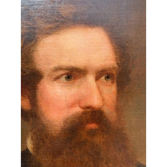 Brown Original 1860 Famous American Artist Henry Peters Gray (1819-1877) Oil on Canvas For Sale - Image 8 of 12