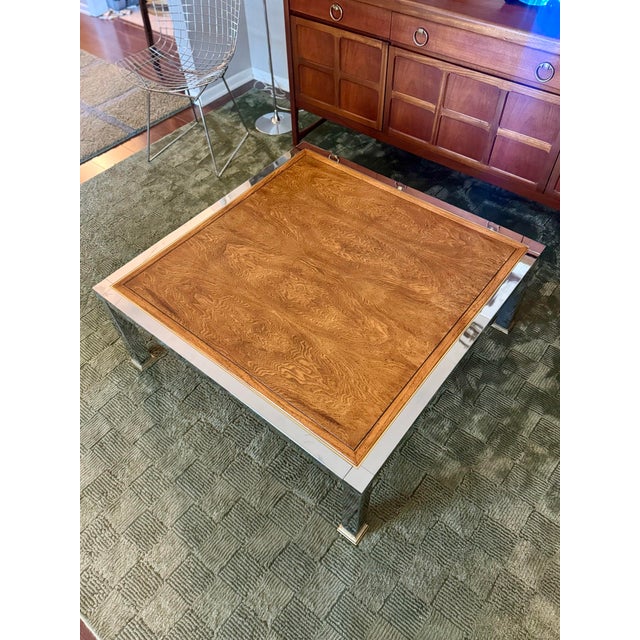 A Beautiful Mid Century Modern Coffee Table in the Style of Milo Baughman, Circa 1960s For Sale - Image 9 of 12