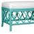 Lillian Bench - Turquoise For Sale In West Palm - Image 6 of 8