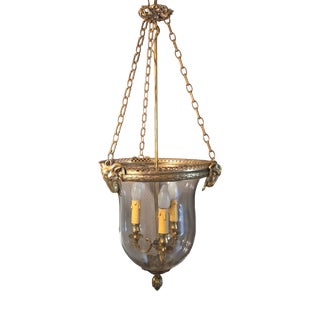 Large Entrance Lantern with Rams Heads, 1920s For Sale