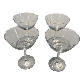 Late 20th Century Alessi Champagne Coupe Glasses- Set of 4 For Sale