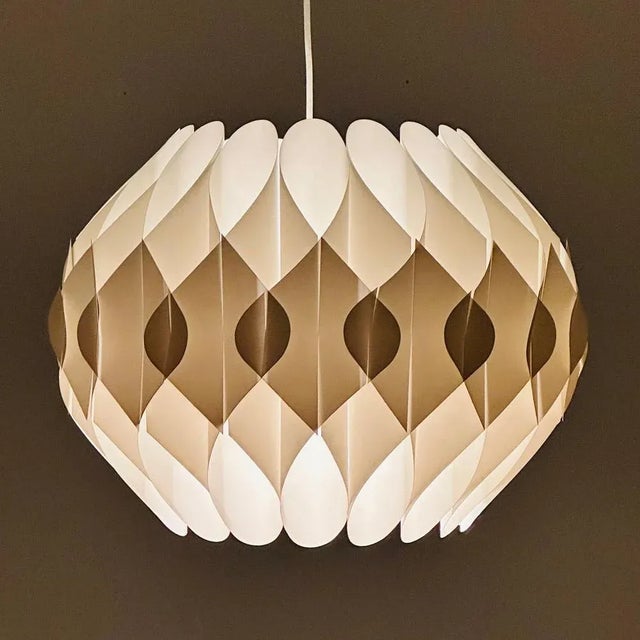 Butterfly pendant lamp, designed in 1968 by the Danish designer Lars Schiøler for Hoyrup Denmark This lamp was designed in...