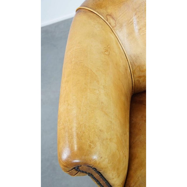 English Leather Club Chair For Sale - Image 7 of 13