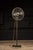 1940s industrial pedestal floor fan manufactured by Electro-Max Inc. of Geneva, Illinois. The substantial all-metal fan...