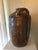 Ceramic Monumental Antique Primitive Brown Stoneware Jug With Handle For Sale - Image 7 of 8
