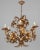 Hans Kögl Italian Gilt Tôle Chandelier For Sale - Image 4 of 14