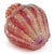Mid 20th Century Vintage Murano Seguso Vetri d'Arte Pulegoso Red Gold Flecks Italian Art Glass Ribbed Flower Bud Vase For Sale - Image 5 of 6