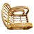 1950s Restored 4-Strand Double Arch Speed Arms Rattan Sofa & Chairs Livingroom Set of 5 For Sale - Image 9 of 14