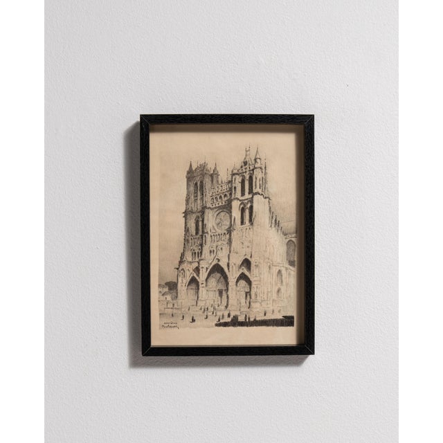 Early 20th Century France Charcoal Paper Drawing For Sale - Image 15 of 15