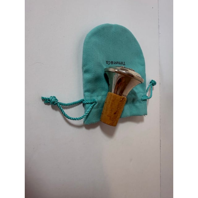 Rare Vintage Tiffany & Co. Sterling Silver Grape Wine Bottle Stopper With Pouch Ex For Sale In Phoenix - Image 6 of 12