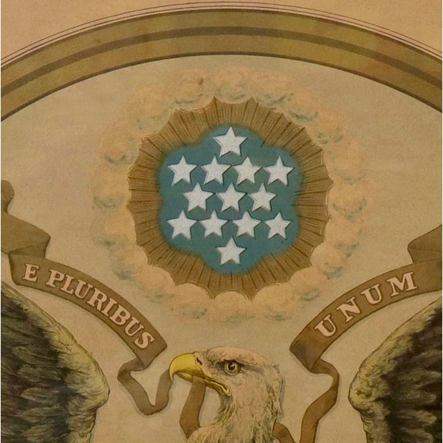 Andrew B. Graham American Eagle Great Seal Lithograph, Circa 1895 For Sale - Image 4 of 5