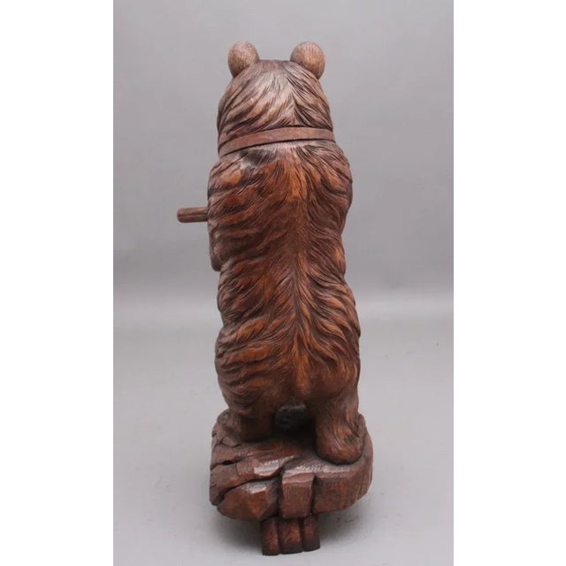19th-Century Black Forest Bear Stick Stand For Sale - Image 10 of 13