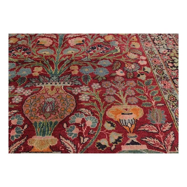 1940s Persian Tabriz Area Rug 4'2" X 6'0" For Sale In Dallas - Image 6 of 13