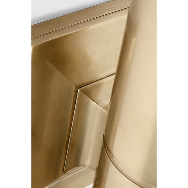 Chapman & Myers for Visual Comfort Signature Provo 20" Canister Light in Antique-Burnished Brass For Sale In Houston - Image 6 of 9