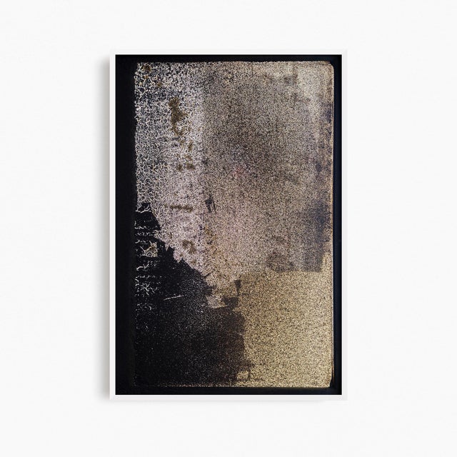 This contemporary abstract fine art photography print features an array of dark tones and rich textures. Intricate details...