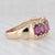 2020s 4.40ctw Garnet Champagne Diamond Ring 14k Yellow Gold Size 9.25 Stackable For Sale - Image 5 of 8