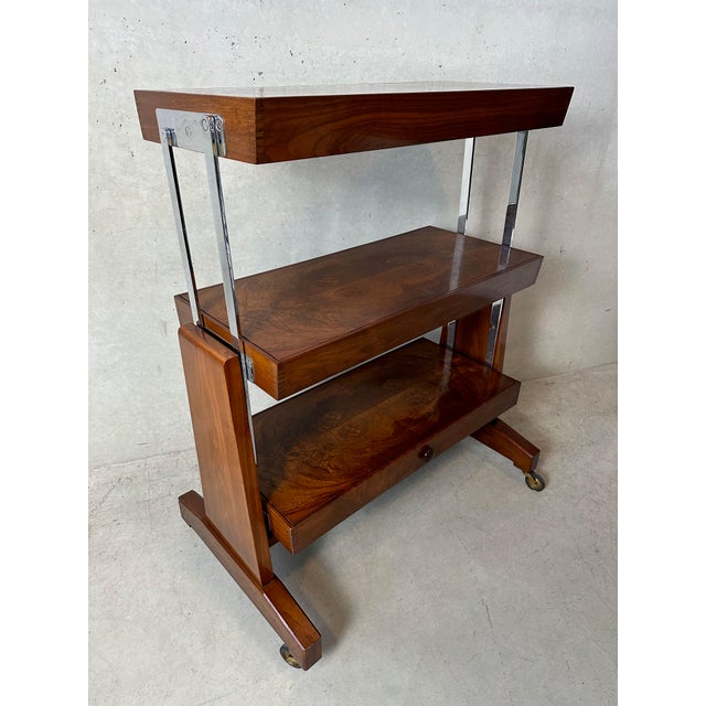 Art Deco Besway Table in Burl Wood, 1930s For Sale - Image 17 of 18