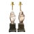 Vintage Ceramic Hand Sculpture Table Lamps - A Pair For Sale